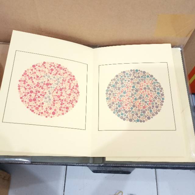 Buku isihara Test 14 plate Buku tes buta warna // ishihara box 14 plate
