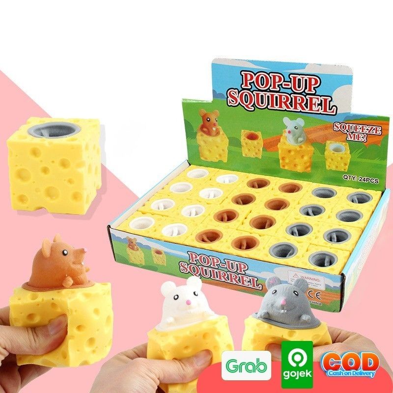 Mainan Squishy Pop Up Karaker Animal Lucu - Mainan Anti Stress