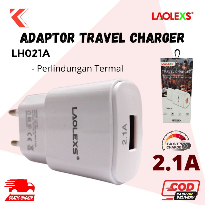 Adaptor Travel Charger 2.1A Laolexs LH021A Adapter
