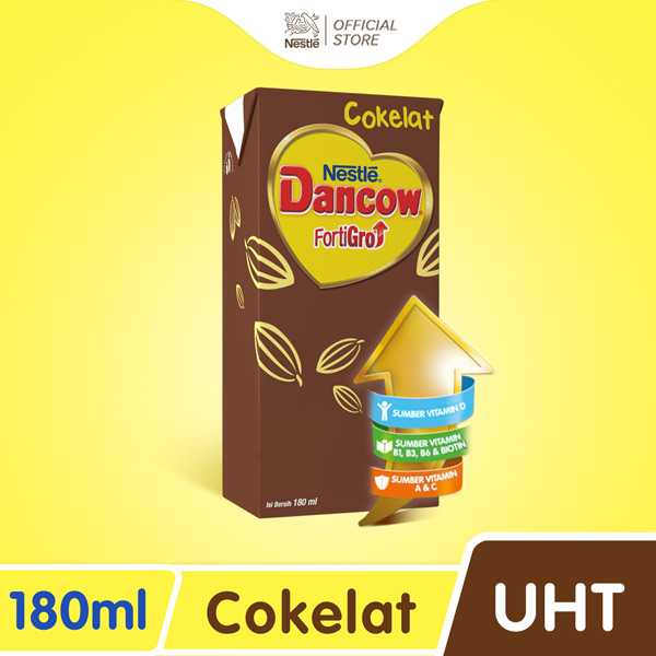 

DANCOW Fortigro Susu UHT Coklat Usia Sekolah Susu Anak 180ml