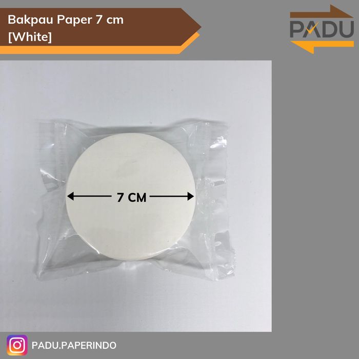 

S54Adns Bakpau Paper Dia. 7 Cm (White) - 500Pcs Kertas Alas Bakpau S2D54Sc