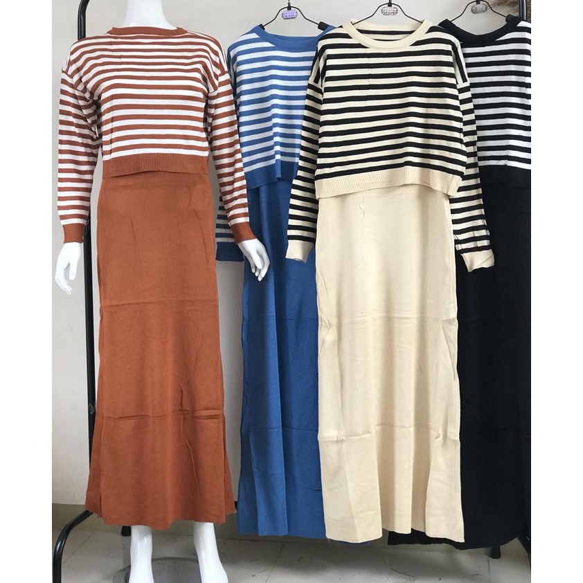 GAMIS WANITA GARIS IMPORT