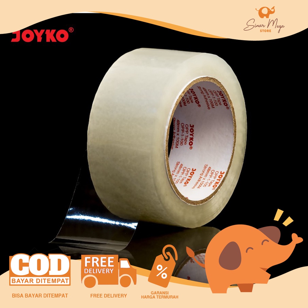 

Joyko Lakban Bening OPP-1-100 48mm x 100m Murah Berkualitas