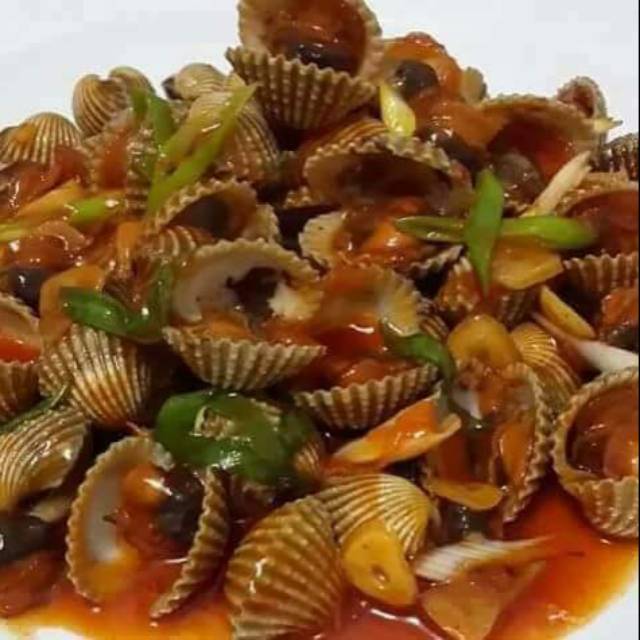 Kerang dara saus tiram,lada hitam,& saus padang Per kilo | Shopee ...