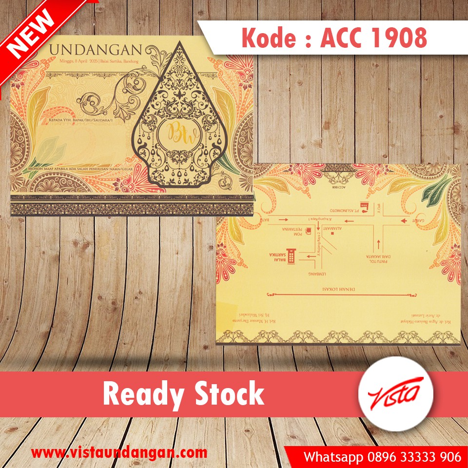 

Undangan nikah blanko Art Colours Card (ACC) 1908 DIY Print
