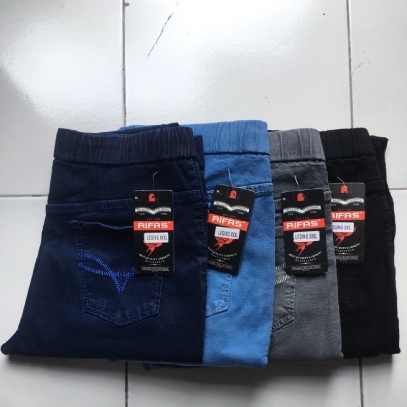 PENTA JEANS||CELANA LEGGING JEANS WANITA FULL KARET