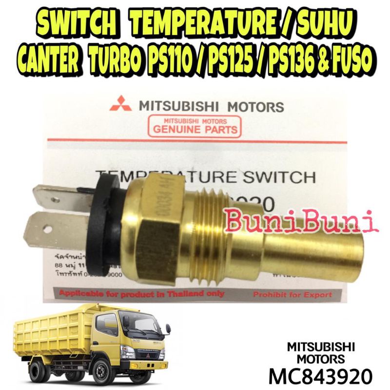 Switch Temperatur / Panas Mobil Truk Canter Turbo / L300 &amp; Kuda Diesel / Fuso PS190