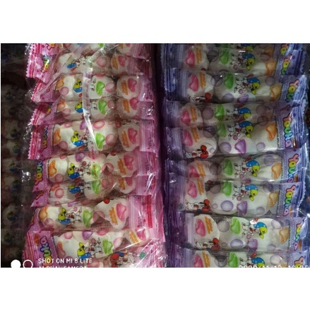 

youka Permen kapas permen yupi Permen marshmallow aneka rasa buah isi 20pcs