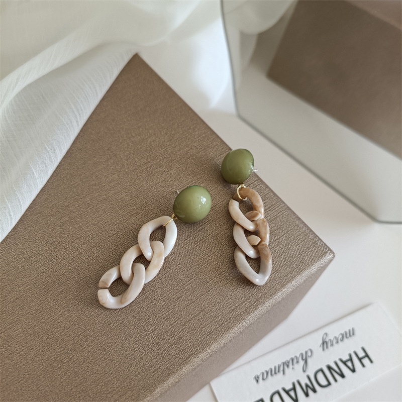 Long Temperament Tassel Chain Earrings Korean Earrings Female Earrings