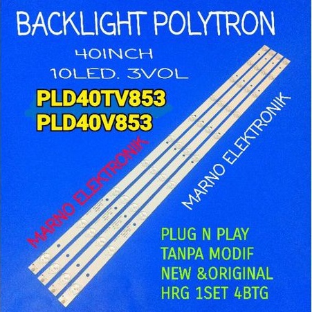 LAMPU BL BACKLIGHT LED TV POLYTRON 40 INCH PLD40TV853 PLD 40TV853 BL POLYTRON 40IN PLD40V853 PLD 40V