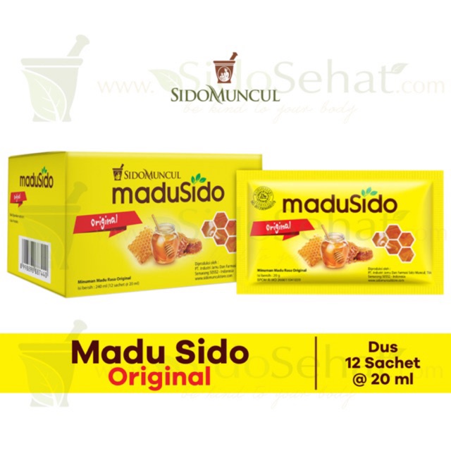 MADU SIDO ORIGINAL ISI 12 SACHET ORIGINAL TERMURAH SIDOMUNCUL MADUSIDO