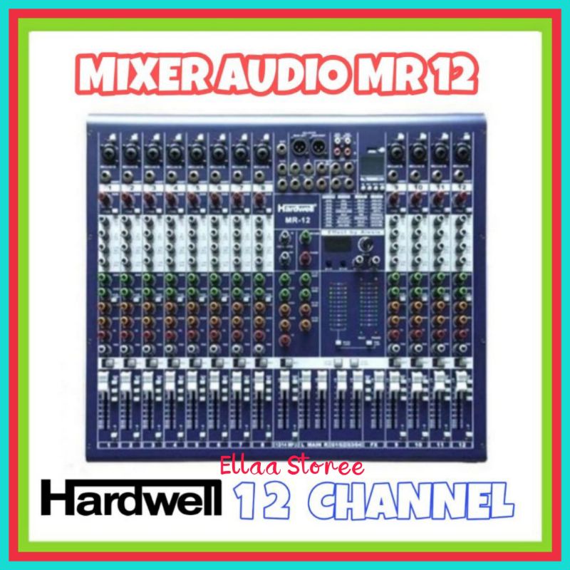 Mixer Audio HARDWELL MR 12 Mixer 12 Channel Professional Original