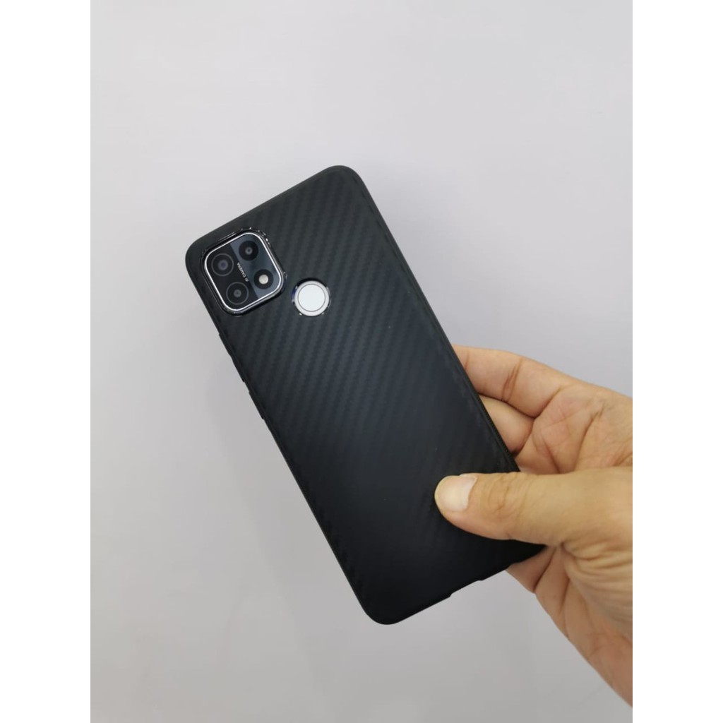 OPPO A15S / A15 SOFT CASE FIBER CARBON