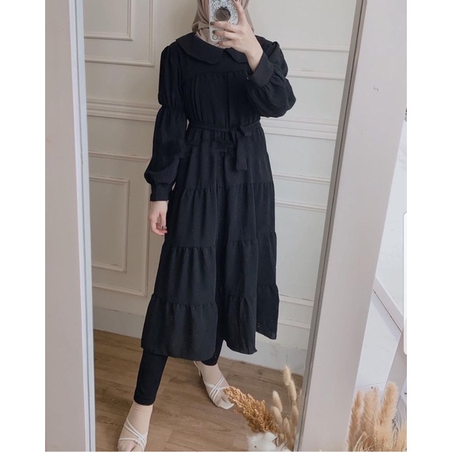 AFIYA PUFFY LONG TUNIK RAYON CRINCLE