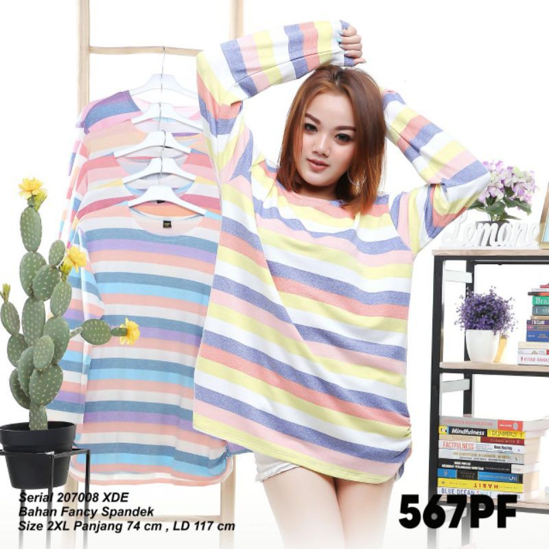 Kaos Lemon | Kaos Wanita Salur | Lengan panjang