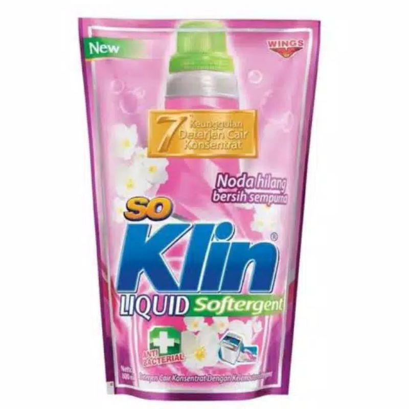 So Klin liquid softener detergen cair  750 ml