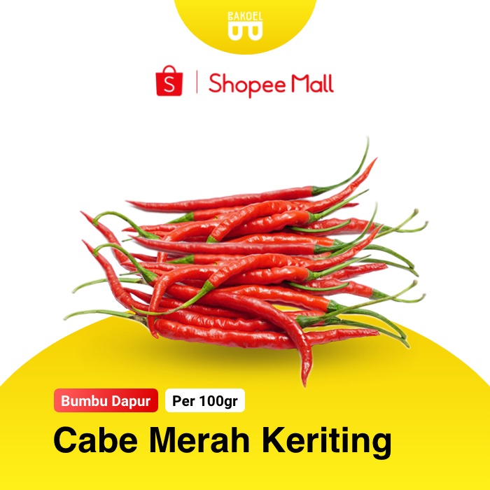 

Cabe Merah Keriting Premium (harga per @100gr) - Bakoel Sayur Online