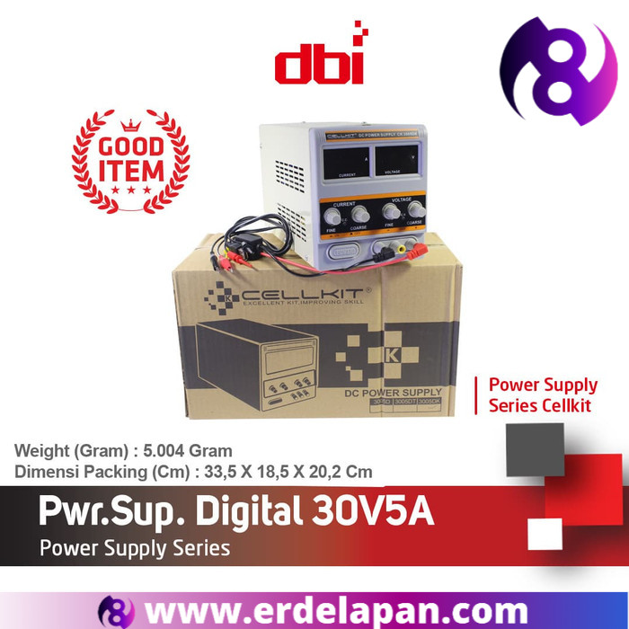 DC Power Supply CELLKIT 30V Trafo + Kabel Digital (CK 3005DK)