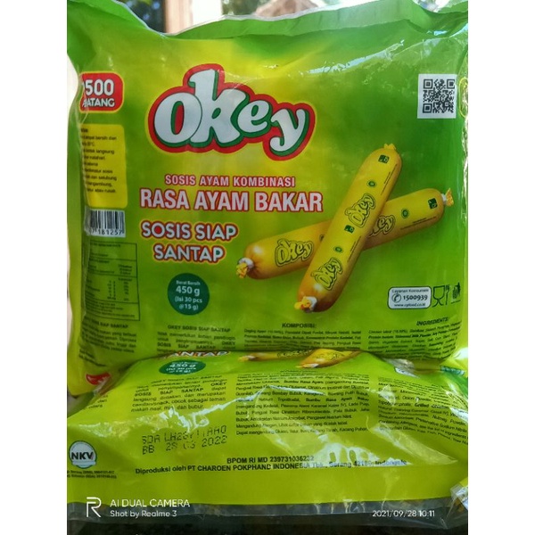 

Okey Sosis Ayam Bakar Siap Santap isi 30 pcs