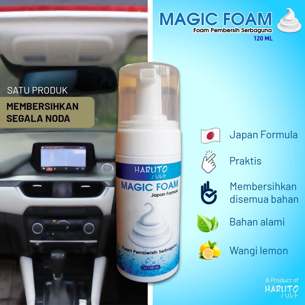 Pembersih serbaguna Haruto magic foam 120ml