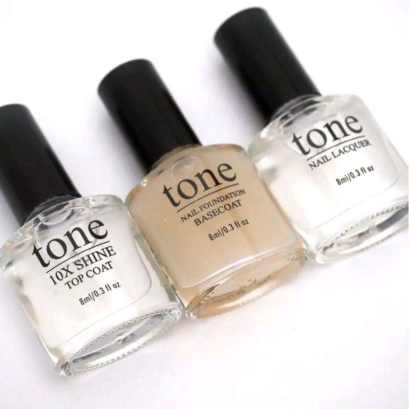 Kutek Tone Nail Polish BPOM Top Coat, Base Coat