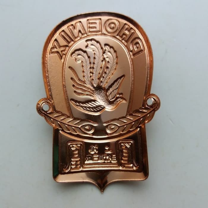 Cuci Gudang Emblem Sepeda Onthel Phoenix Tulisan Putih
