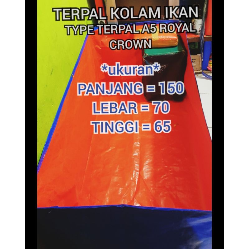 TERPAL KOLAM IKAN 150X70X65 KOLAM TERPAL IKAN(A5)