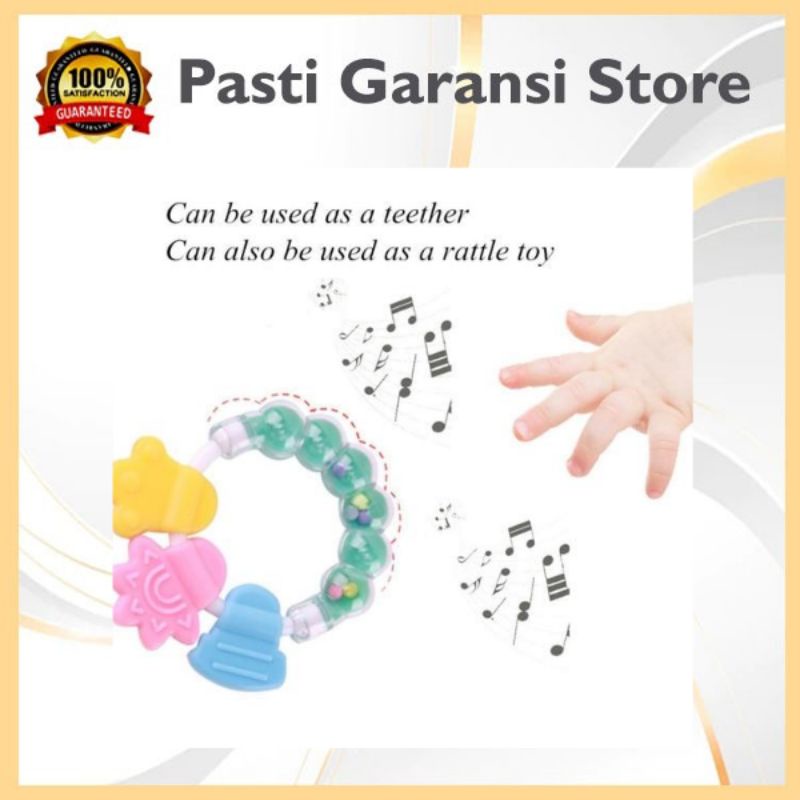 Rattle Bayi – AC 311 - mainan motorik teether tether krincingan gigitan gigit genggam perangsang gig
