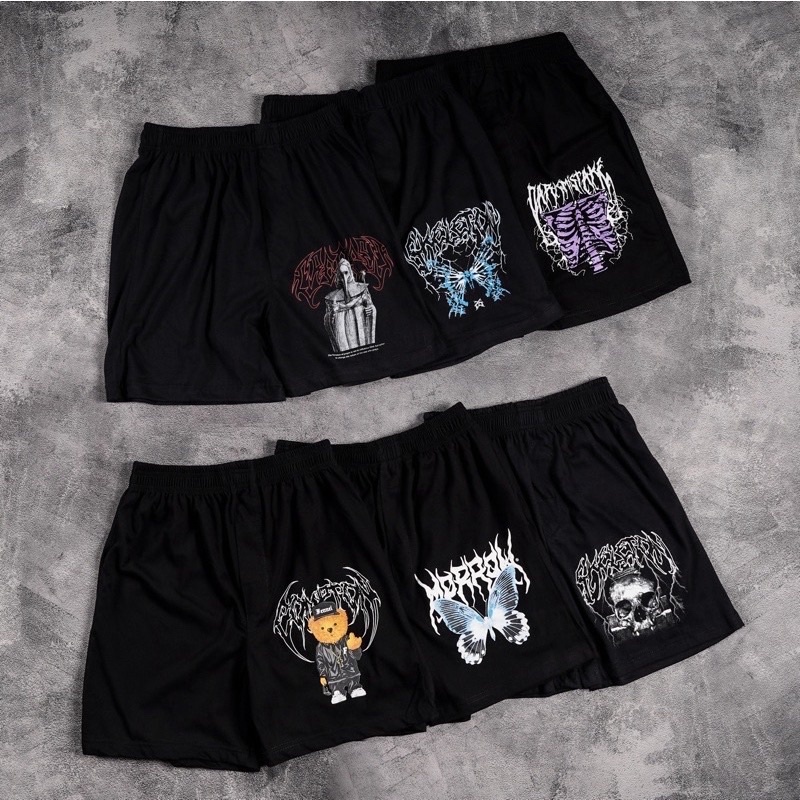Boxer Black Motif Distro