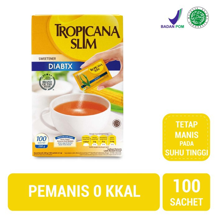 

Termurah Tropicana Slim Sweetener DIABTX (100 Sachet) Limited