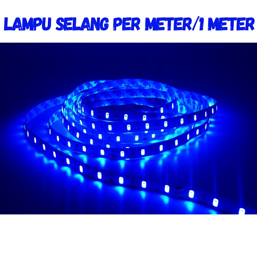 LAMPU SELANG LED PERMETER WARNA BIRU LAMPU HIAS OUTDOOR 1 METER