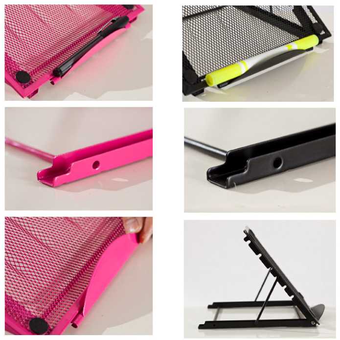 Portable Laptop Stand Adjustable Angle / Stand Holder Laptop Lipat Alumunium Besi Gamin Portable / Laptop Stand Holder Adjustable Acrylic Foldin Universal Metal / Laptop Standing Holder Alumunium / Sandaran Dudukan Tatakan Laptop Ipad Tablet Macbook Ori