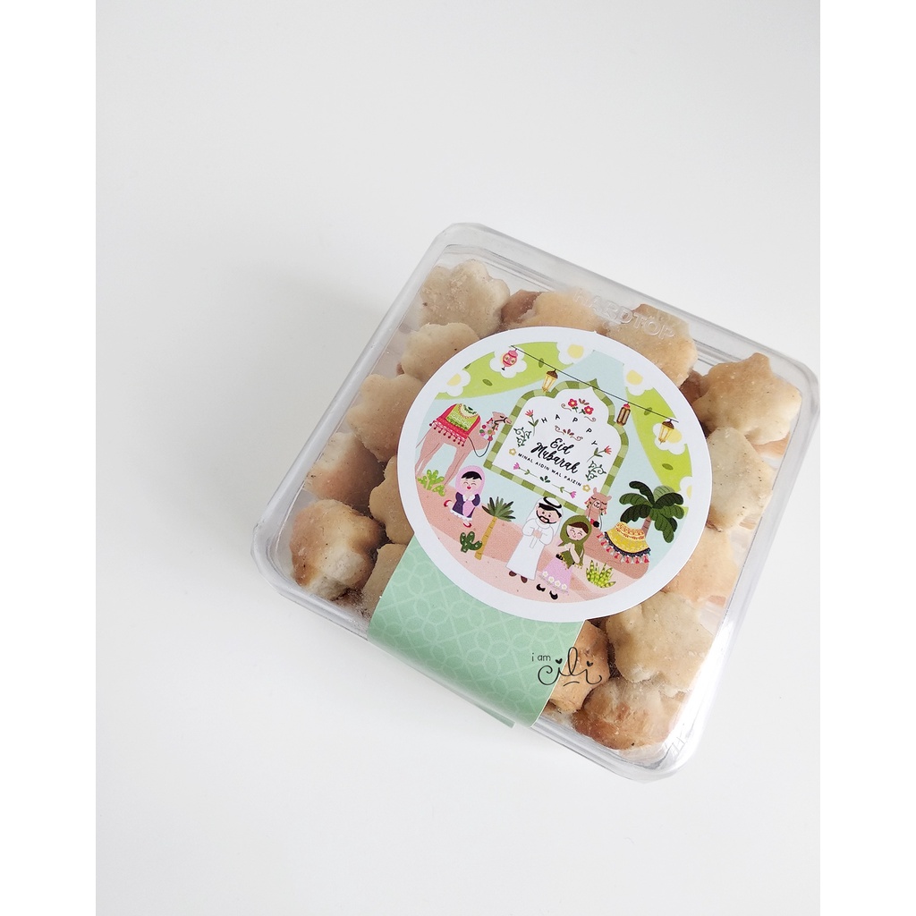 

(SIF078+SIF079) stiker toples kue kering tema lebaran lucu iamcili ALIYAH [isi 25 stiker]