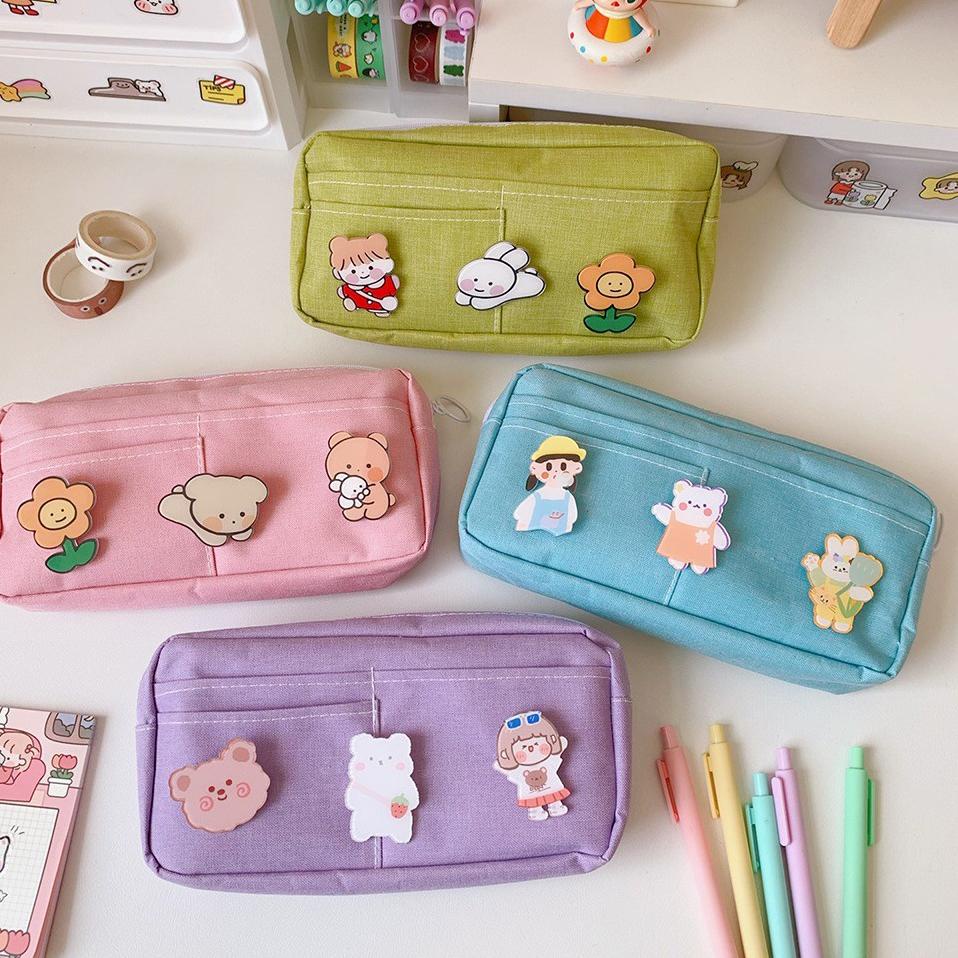 

[PRODUK 96GQU] TEMPAT PENSIL - CUTE FRIENDS LARGE CAPACITY CANVAS PENCIL CASE ESA