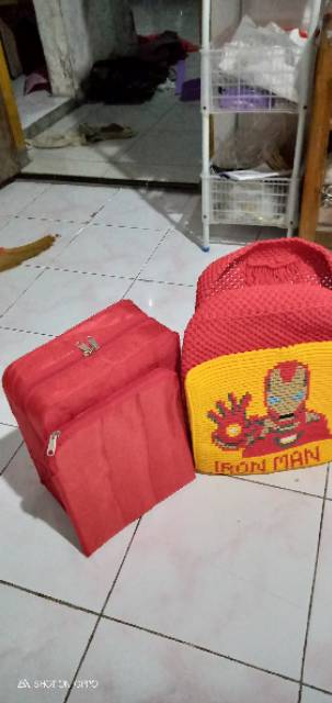 Inner tas rajut ransel kotak