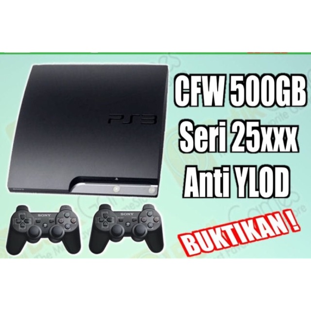 Sony PS3 Slim CFW Playstation 3 500GB, Murahhhh ~~~