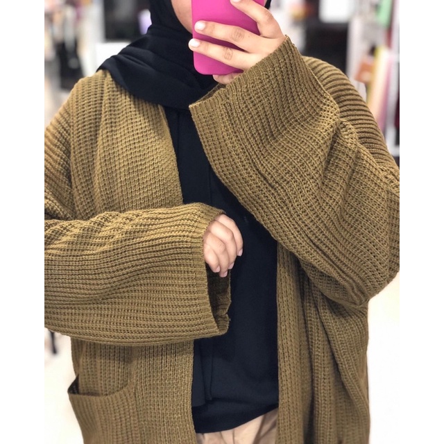 Cardigan Rajut Oversize