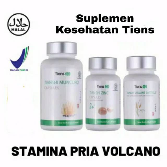 Tiens/Tianshi Paket Volcano Stamina Pria |Muncord -Zinc -Vitaline