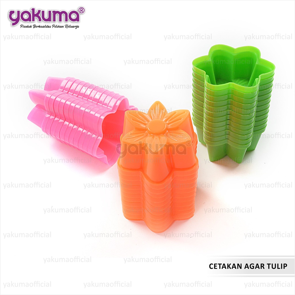 CETAKAN AGAR / JELLY / PUDING / COKLAT TULIP (12 PCS)