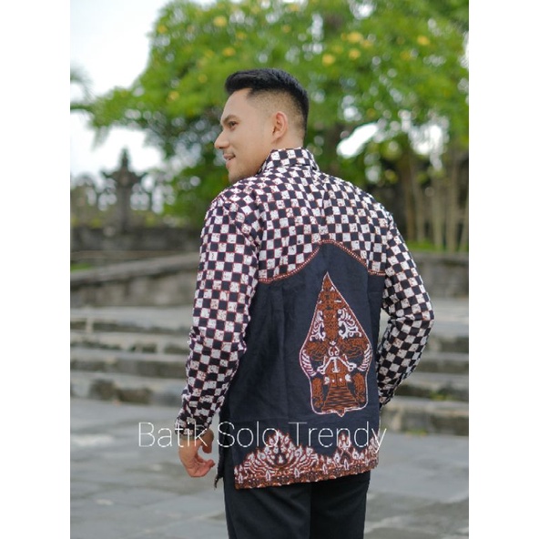 TRENDY 147 ( FULL FURING )KEMEJA/BAJU BATIK PRIA MURAH PANJANG