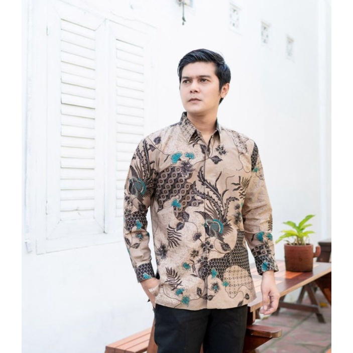 ATASAN PRIA KEMEJA BATIK DEWASA LENGAN PANJANG KATUN HALUS ADEM SIZE M L XL XXL MOTIF MODERN