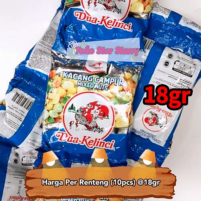 

[Per Renteng] Kacang Campur Kacang Mix Nut Snack Viral halal MUI Mixnut Dua Kelinci Per Renceng