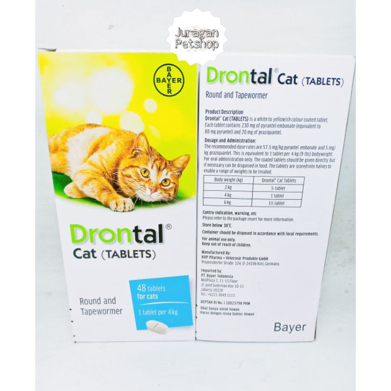 DRONTAL Cat Tablet (1 BOX) | (48 TABLET)