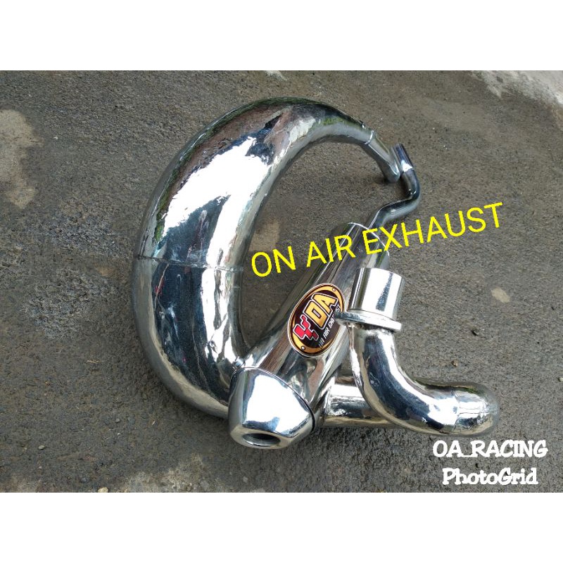 knalpot Satria 2tak udang trail crom