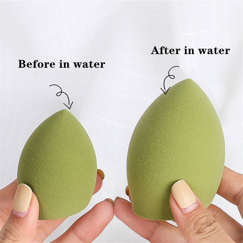 Beauty Sponge Blender Teardrop / Make Up Tools / Spons Blender/ Spons Foundation Pembersih Waterdrop Makeup Blender Sponge Cosmetic Puff Super Soft Facial Flawless Powder Cream Cosmetic Puff Foundation Make Up