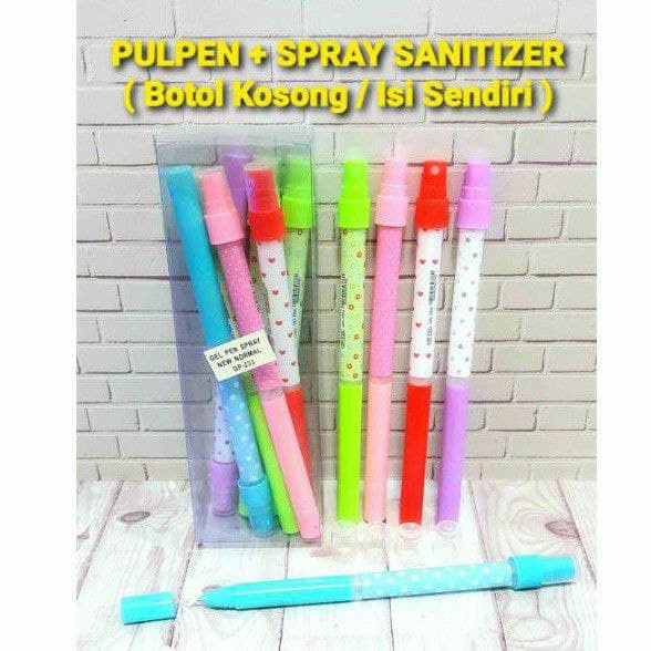 Gel Pen warna neon | Gel Pen SPRAY Sanitizer (NEW NORMAL)