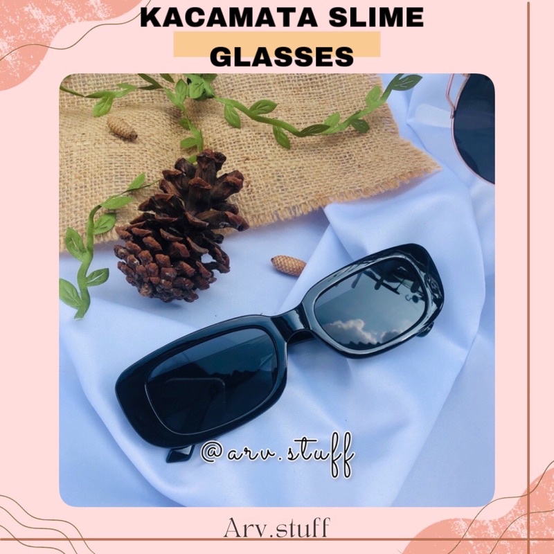 Slim Glasses / kacamata korea kekinian sunglasses hitam viral kaca mata korean photochromic minus