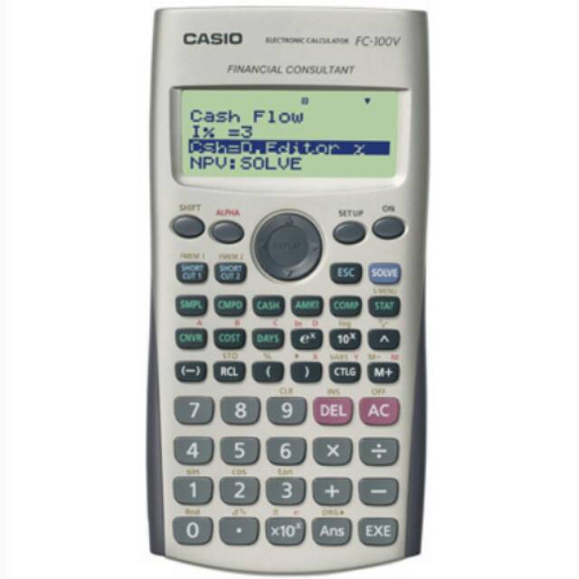 CASIO FC-100V - Financial Consultant Calculator # Kalkulator Keuangan