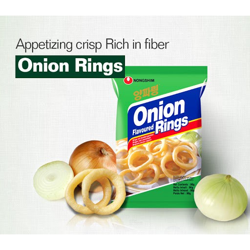 NONGSHIM - ONION RING SNACK RASA ORIGINAL - 50 GR (KOREAN SNACK)