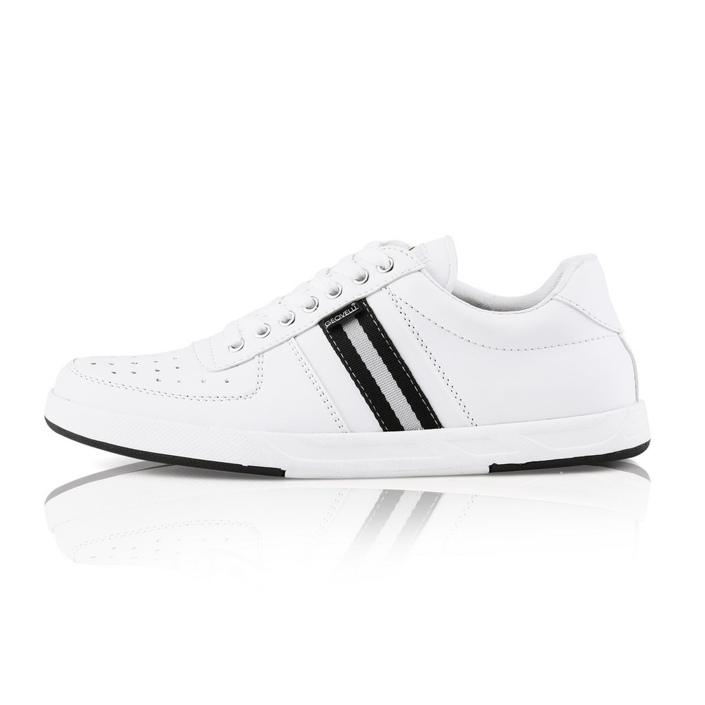 GEOVELLI Ori Sepatu Casual Sneakers Pria Geovelli Pria Full White Sepatu Putih